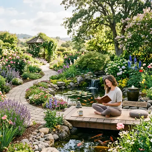 Tranquil Gratefulness Wellness Garden | Serene Outdoor Space