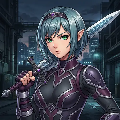 Character Redesign with Sword and New Color