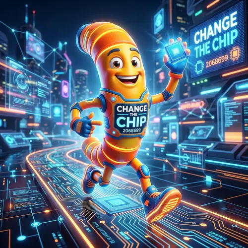 Mascot for 'Change the Chip' Advertising Campaign