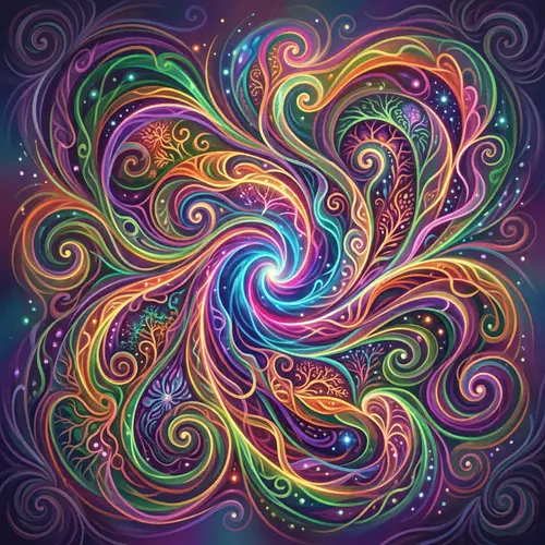 Colorful Abstract Concept Illustration