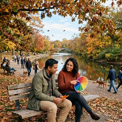 Colorblind Man Learns Colors in Park Scene | Diverse Interaction