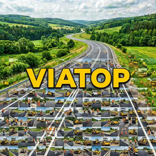 VIATOP: Realistic Road Mosaic with Trucks and Asphalt