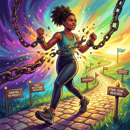 Empowering Illustration of Liberation and Focus