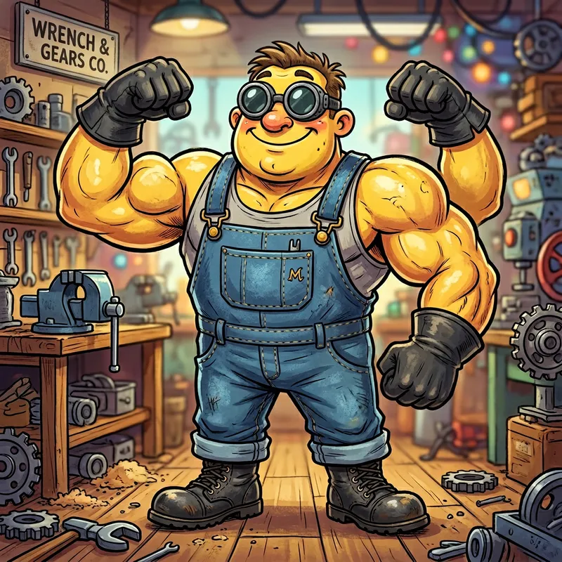 Powerful Minion Flexing Muscles