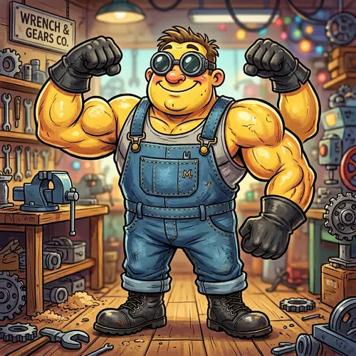 Minion with huge muscles




