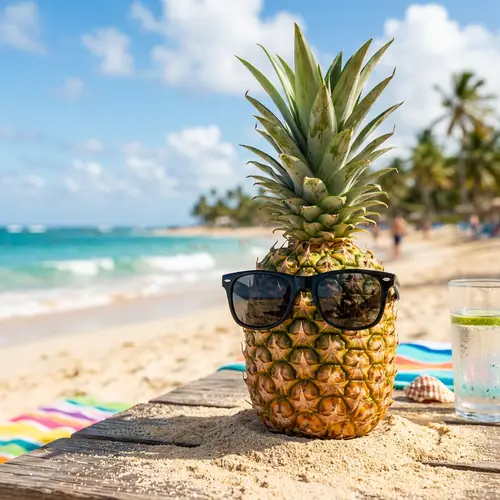Pineapple with Sunglasses - Fun Summer Vibe