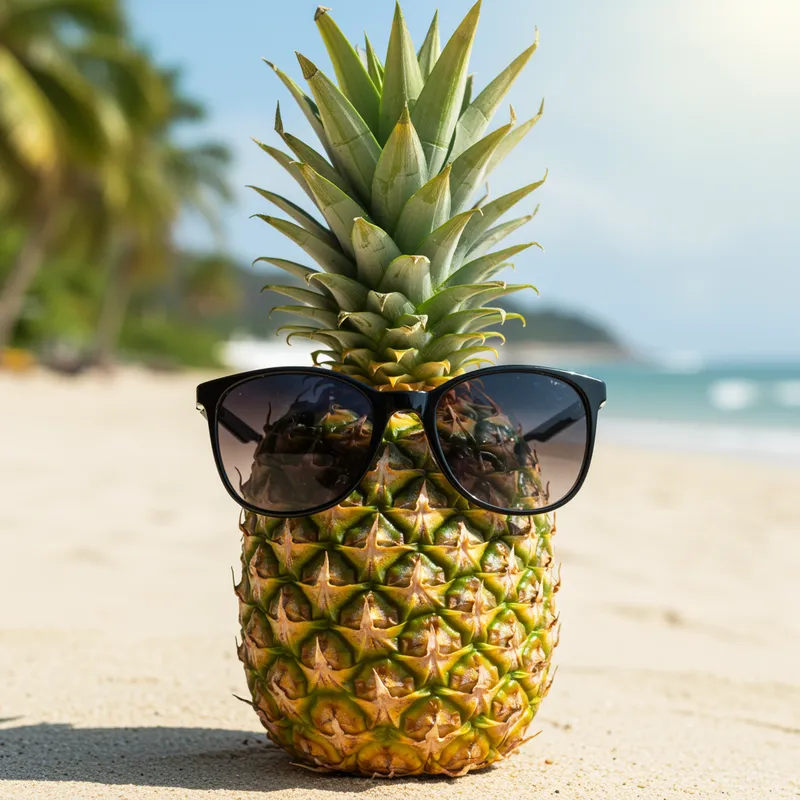 Pineapple with Sunglasses - Fun Summer Vibe