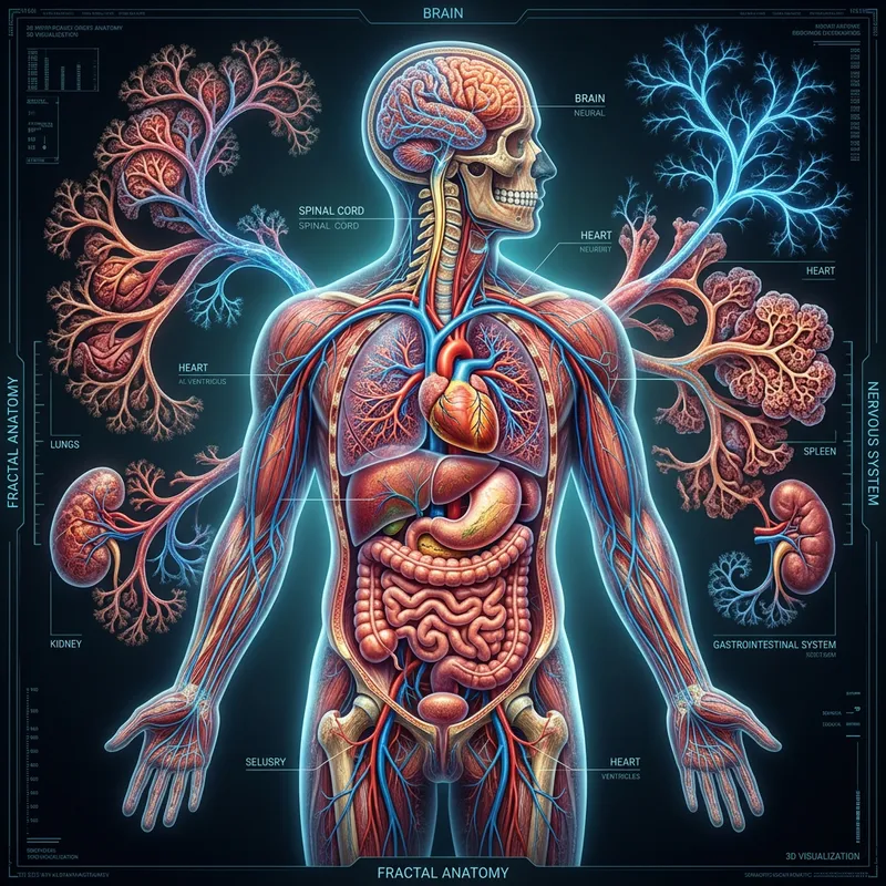 3D Human Wound Anatomy - High-Resolution Fractal Form