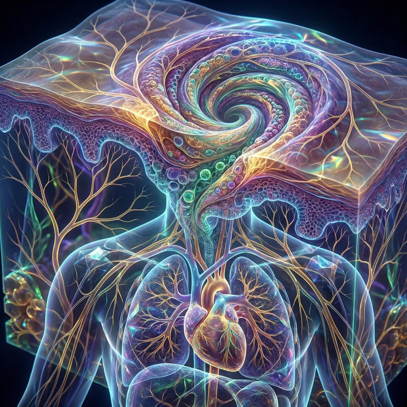 Intricate 3D Skin Anatomy & Wound Healing Masterpiece in 8K