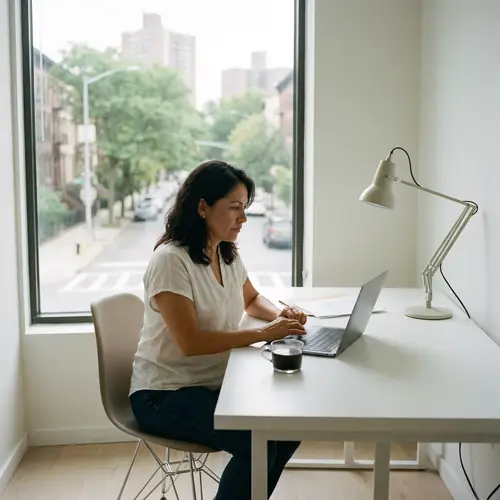 Minimalist Freelancing Workspace for Productivity