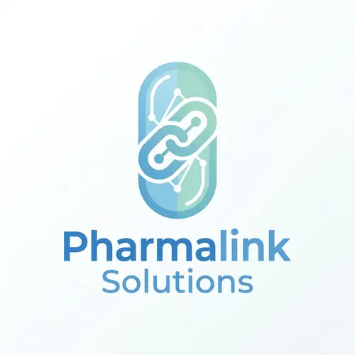 Pharmalink Solutions Logo | Professional and Clean Design