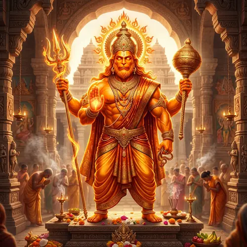 Orange-Colored Deity: Powerful Image Revealed