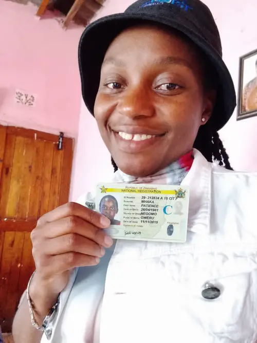 Holding My ID - Personal Identification Photo