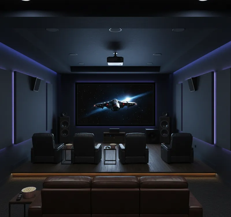 Build a Home Theatre for 6 with 120" Screen