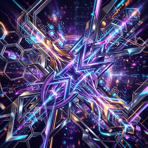 Futuristic Abstract Patterns: Digital Art Designs