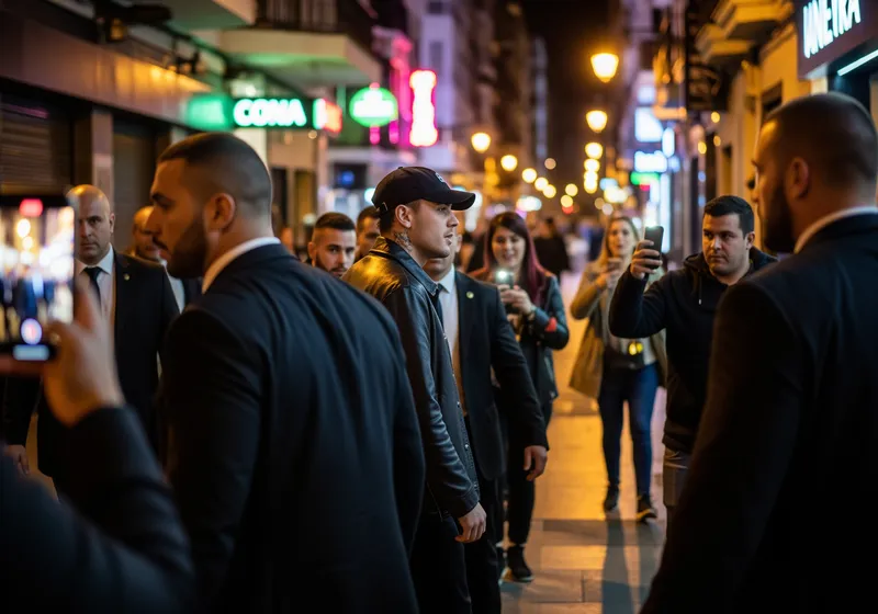 Myke Towers Caught on the Streets of Huelva