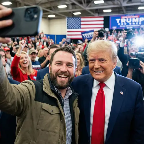 Photo with President Trump at a Random Event