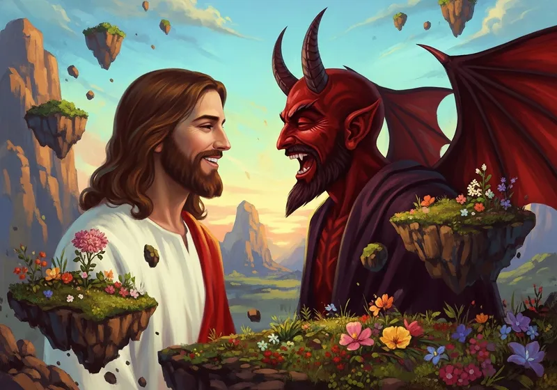 Jesus and Satan Laugh Together