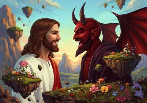 Jesus and Satan Laugh Together
