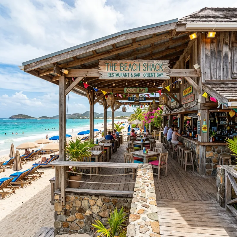 Stunning Beach Restaurant & Bar at Orient Beach Stunning Beach Restaurant & Bar at Orient Beach