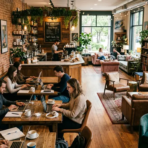 Freelancer Work-Zone Cafe: Comfortable Working Space Design