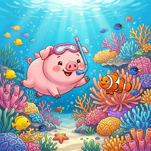 peppa pig and Clownfish
