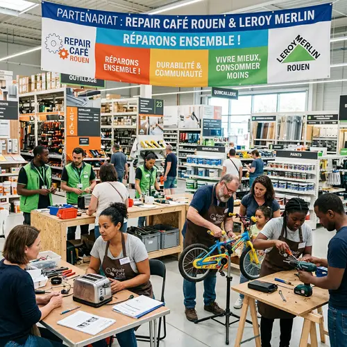 French Home Improvement Store Community Repair Initiative Event