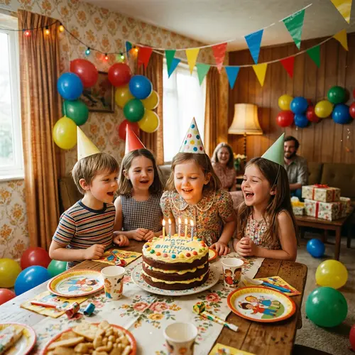 Vintage Birthday Celebration with Nostalgic Charm