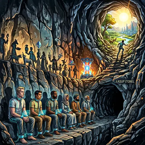 Sci-Fi Animated Depiction of Plato's Allegory of the Cave