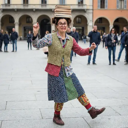 Quirky Woman Behavior - Unconventional Display