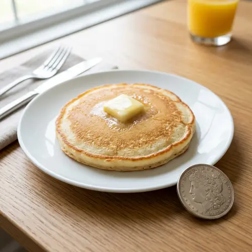 Delicious $1 Pancake with Melting Butter | Affordable & Appetizing