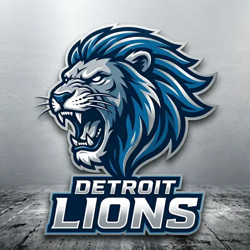 Detroit Lions Logo Realistic - Fierce Design
