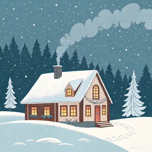 Charming Snow House: Winter Wonderland Retreat