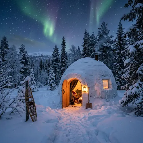 Charming Snow House: Winter Wonderland Retreat