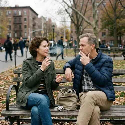 Smoking Moments: Capturing Two Smokers