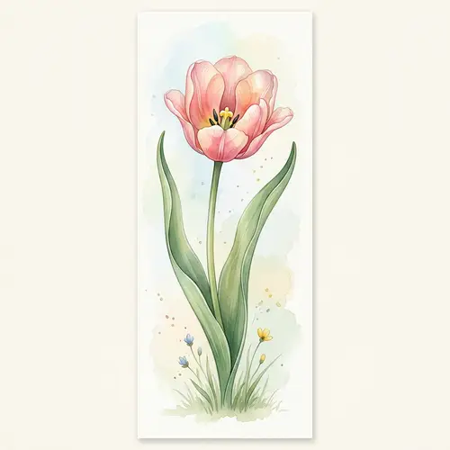 Spring Flower Watercolor Vector Graphic
