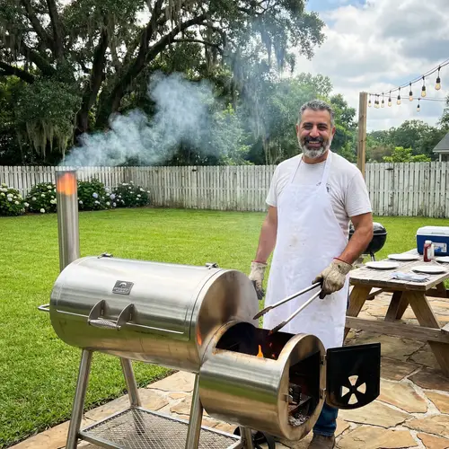 Deep South Smoker - Southern Backyard BBQ Ambience