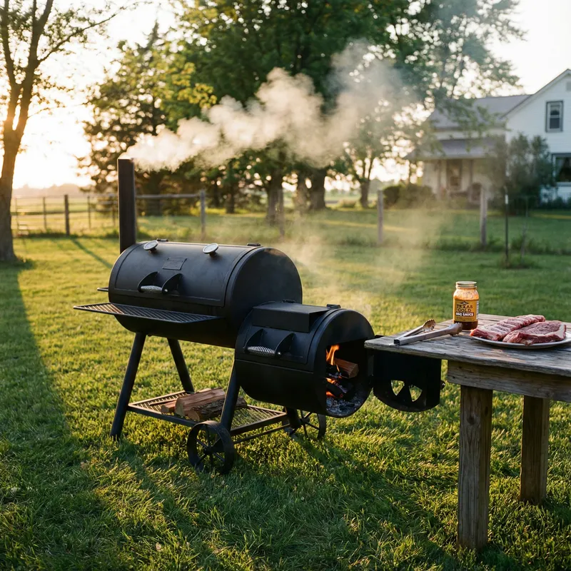 Outdoor Barbecue Smoker | Smoky Flavor Experience