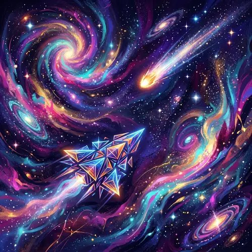 Abstract Space Exploration Art | Cosmic Landscape Imagery