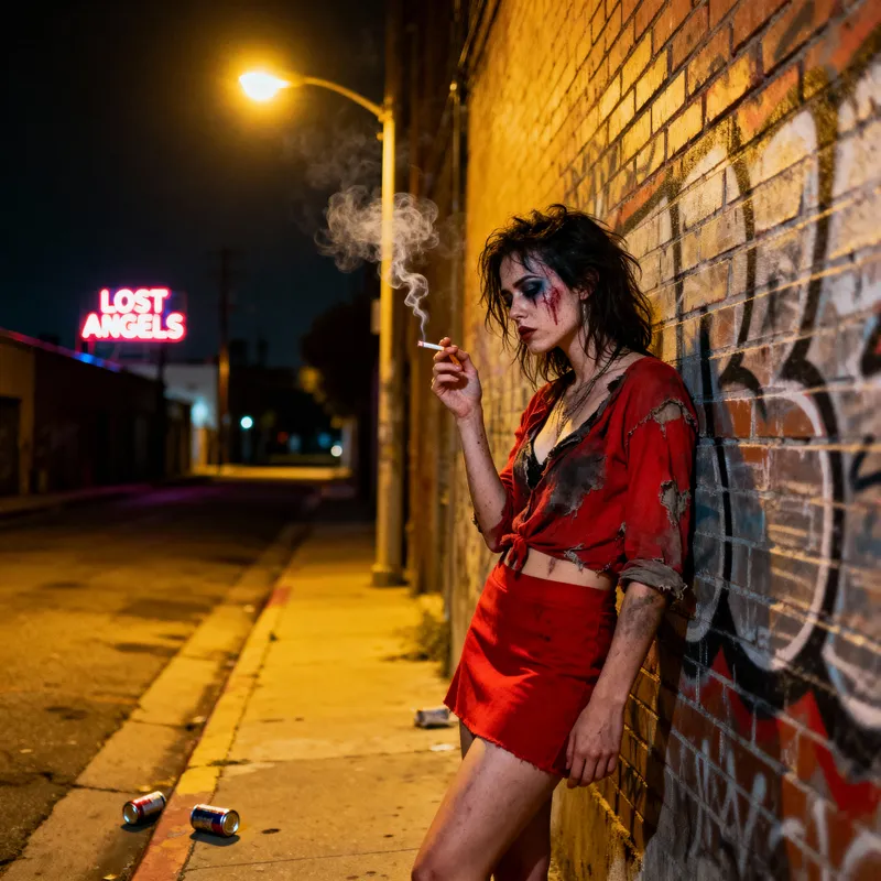 Ragged Scarlet Prostitute Character Design