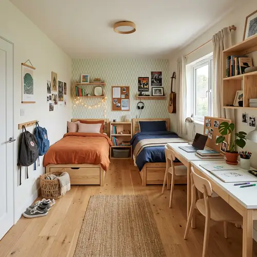 Montessori Style Shared Room for Teenagers