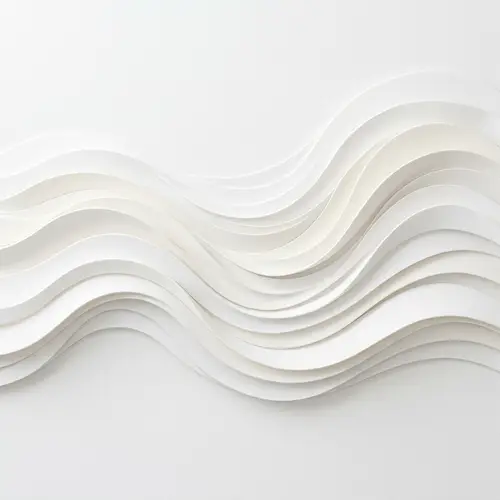 Abstract White Waves Background Image
