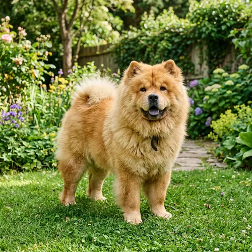 Adorable Chow Chow Dog with Fluffy Mane | Noble Demeanor