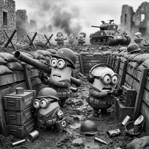 Minions in WW2: Epic Battle Scenes