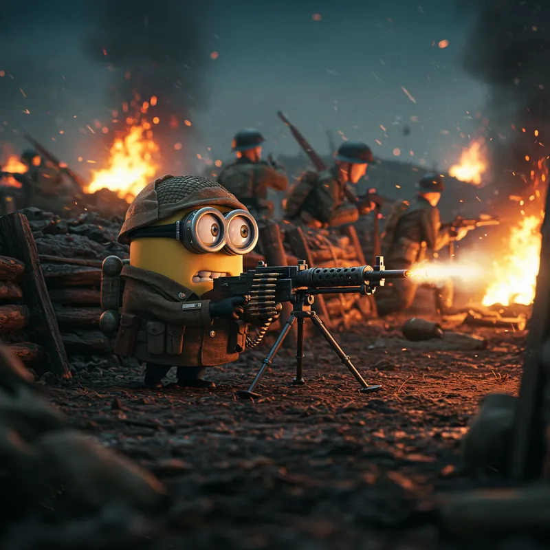 Minions in WW2: Epic Battle Scenes