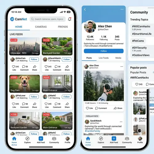 Social Media Platform for WiFi Cameras | Connect, Share & Explore