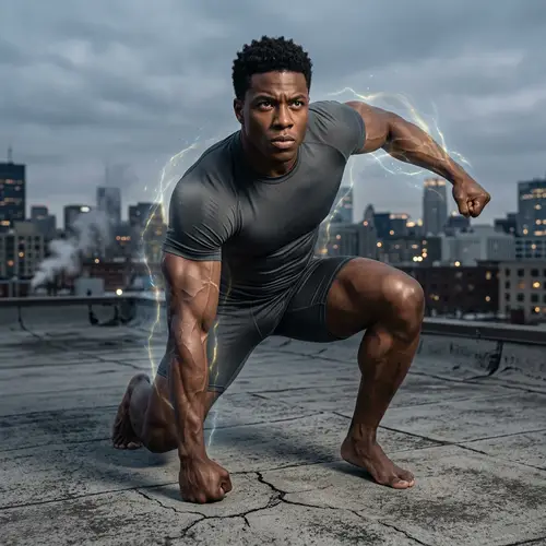 Dynamic Superhuman with Massive Muscles - Strength Personified