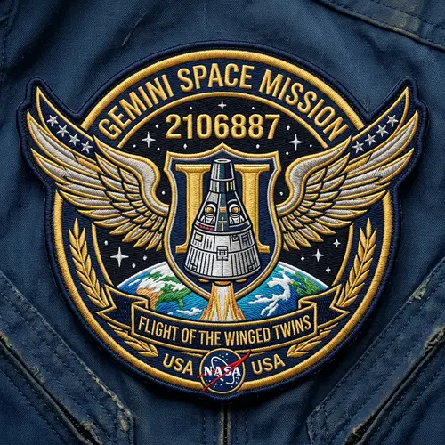 Winged Gemini Space Mission Patch