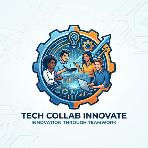 Technological Innovation Fueled by Teamwork Logo