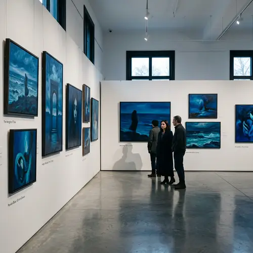 Melancholy in Iranian Blue: Art Exhibition
